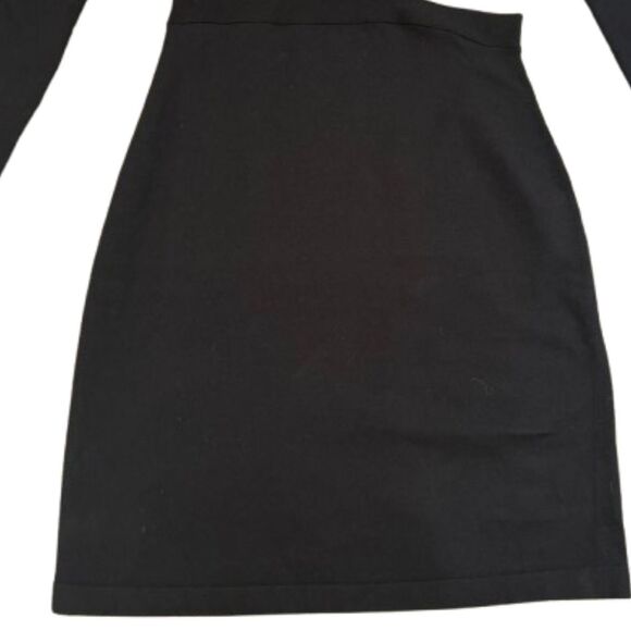 Elizabeth and James Railey Side Cutout Dress Black Knit Bodycon Clubwear Size XS - Picture 4 of 6